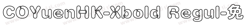 COYuenHK-Xbold Regul字体转换